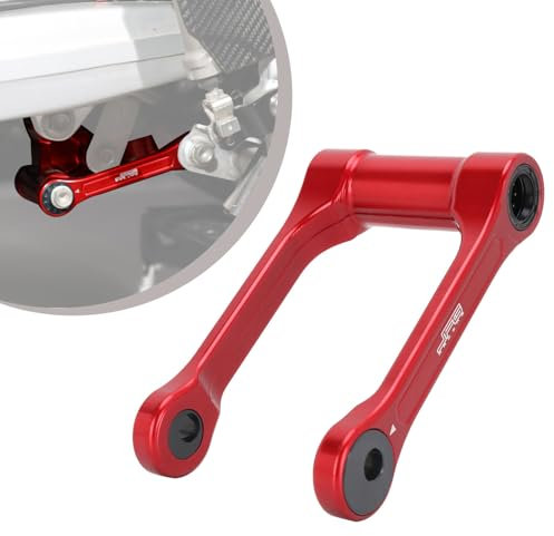 JFG RACING Motorrad Hinterprogressions Aufhängungsgestänge,Tieferlegungsgestänge aus Aluminium für CRF250L CRF250L Rally CRF250RA/RAL CRF250 Rally XR650L XR250 RL-Rot