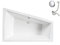 VBChome Badewanne 170x125 cm Acryl SET Schürze Siphon Wanne Ecke Eckbadewanne Weiß Design Modern Ablaufgarnitur Viega Simplex Wanne rechts Schürze Ablaufgarnitur Füße Badewanne für zwei