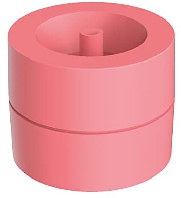 MAUL Klammernspender MAULpro | Ø7,3x6cm | Schreibtisch Organizer für Büroklammern | Schreibtisch Zubehör mit Magnet für Büro | Inklusive 15 Klammern | Stilvoller Büroklammernspender | Touch of Rose