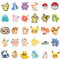 15, 30, Mixed, Girl Or Boy Superhero Famous Cute Cool Funny Random Colourful Shoe Charms Decorations For Croc Clog Shoes, Bracelet And Wristband For Women & Men No Duplicates (30 Pokemon)