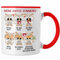 Trendation - Meine Kaffee Stimmung Lustiger Kaffe Spruch Eulen Tasse Kaffeetasse Eulen-Fans (Rot)