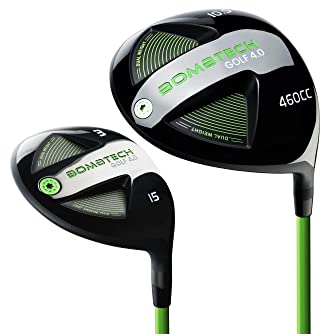 BombTech Golf - 4.0 Driver and 3 Wood Bundle - Premium Golf Wood Set for Men - Easy to Hit Off Tee - Max Forgiveness and Accuracy (10.5 Regular)