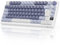 RK ROYAL KLUDGE M75 Mechanical Keyboard, 2.4GHz Wireless/Bluetooth/USB-C Wired Gaming Keyboard 75% Layout 81 Keys with OLED Smart Display & Knob, RGB Backlight Hot-Swappable Brown Switch, US layout