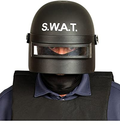 horror-shop SWAT Helm als Kostümzubehör für Erwachsene