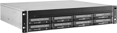TERRAMASTER U8-450 NAS Server – Rackmount 2U 8-Bay High Speed Network Attached Storage with Atom C3558R Quad-core CPU, 8GB DDR4 Memory, Dual SFP+ 10GbE Interfaces, Dual 2.5GbE Ports (Diskless)