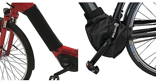 NC-17 Set de Housses de Protection pour vélo électrique + Housse de Moteur pour Batterie intégrée dans Le Tube inférieur/Nylon et néoprène modèle 2023