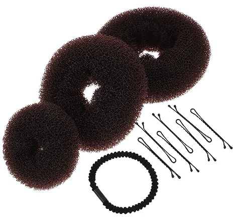 Gogogmee Donut Bun Maker Tool Hair Bun Styler with Hairpin Clip Band for Weddings Parties Ballet Daily Use Adds Volume Fullness to Hairstyles