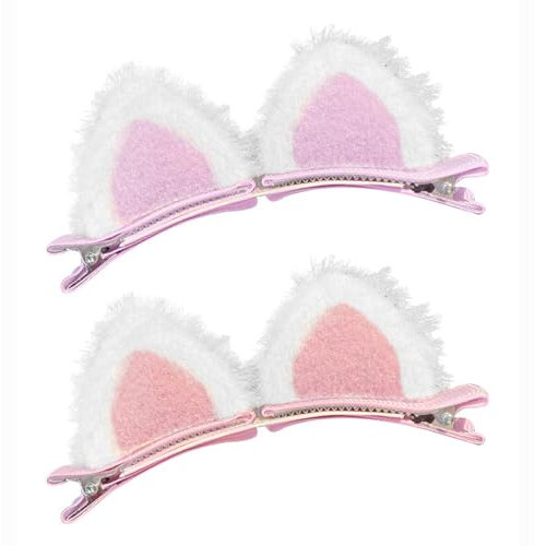VAEIORP 2 Paar Katzenohren Haarspangen Mädchen Sommer Haar Accessoires Mädchen Haar niedlich Katzenohren Haarspangen Halloween Haarspangen