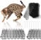 20pcs Cat Repellent for Gardens Cat Deterrent Spikes 15 * 20cm, Cat Scat Mat With Spikes Cat Repellent Deterrent Mat Gardening Plastic Cat Scat Mat with 8 U-Shaped Pegs for Indoor Outdoor Garden