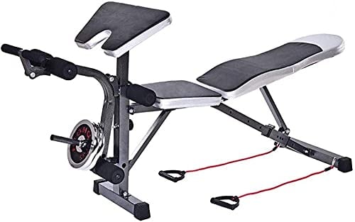 CAFIEDR Hantelbank Gewichtstisch Home Bird Rückenlagebrett Hantelbank Bauchbrett Sit-Up Fitnessgeräte