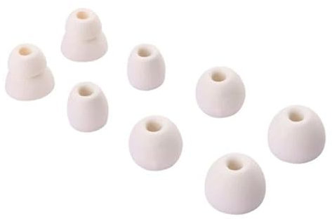 Ohrstöpsel Buds Ohrstöpsel für Beats Flex für Beats X/Powerbeats Pro,Silikon-Ohrstöpsel-Ersatzspitzen Earbuds Eartips Eargels Zubehör,4 Paare Verschiedene Größen (weiß)