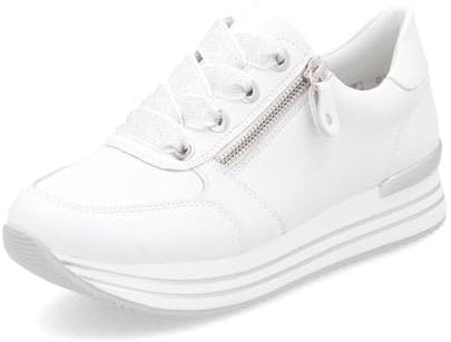 Remonte Damen D1302 Sneaker Low, weiß 82, 39 EU