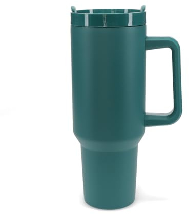 Rex London Reisebecher mit Griff, 1,2 l, Petrolblau