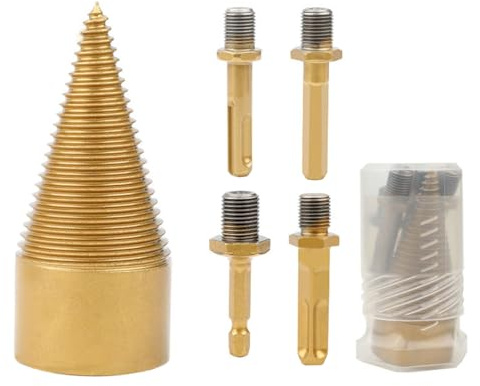 Juego de brocas para leña, broca de madera, desmontable, cono, hexagonal, redondo, 32/42 mm