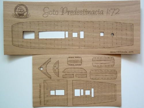HiSModel Goto Predestinacia - Maqueta de madera de haya y roble (0,3 mm)