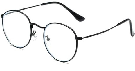 EGDSIHAE Retro Oval Women Metal Glasses Frame Clear Eyewear Men Round Frames Goggles(1)