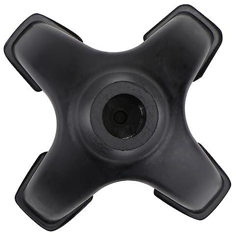 PACKOVE 1 Pièce Embouts Antidérapants Caoutchouc pour Canne Quad Protection Canne Accessoire pour Séniors Couleur Noire