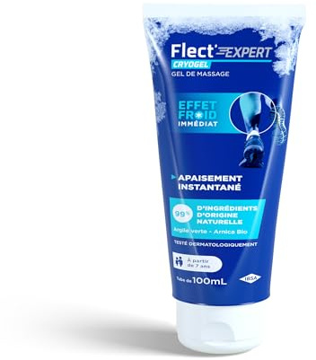 IBSA Pharma Flect'Expert Cryo Gel – Muskelregeneration nach Anstrengung – lindert und beruhigt – grüner Ton und Bio-Arnika – Tube mit 100 ml – Kosmetik