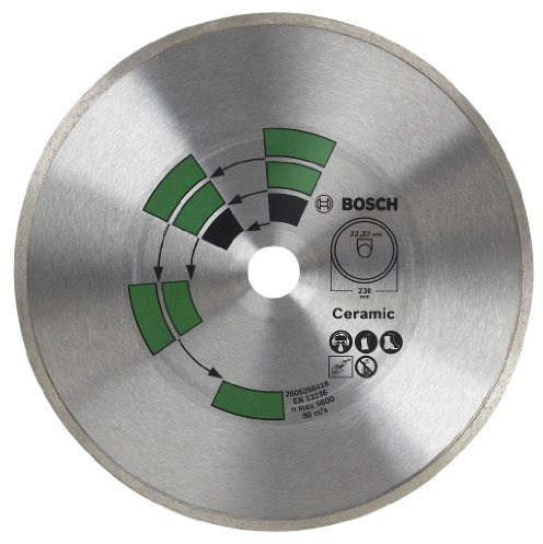 Bosch 2609256418 DIY Diamanttrennscheibe Fliesen Top Keramik, 230 mm, 22.23
