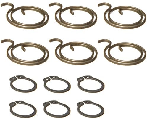 Northern DIY Door Handle Spring Repair Kit (six 2 Turn, 2mm Thick coils Plus six circlips)