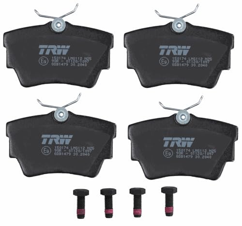 TRW GDB1479 Bremsbelagsatz 4-Teilig für Renault Trafic III Kasten (FG_) 2014 - Hinterachse und Andere Fahrzeuge | Kompatibel mit: NISSAN PRIMASTAR Bus, PRIMASTAR Kasten, OPEL VIVARO A Bus, VIVARO A Kasten, VIVARO A Pritsche/Fahrgestell