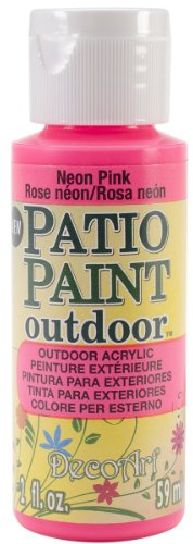 Deco Art Outdoor Acylic Paint, Acrylic, Neon Pink, 59 ml