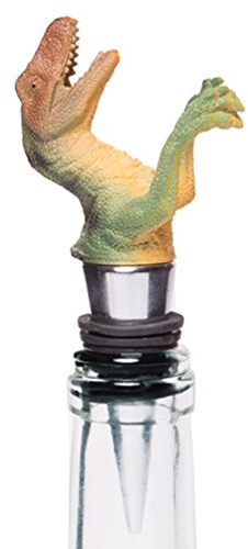 Velociraptor Dinosaur Wine Bottle Stopper by Wild Eye Designs