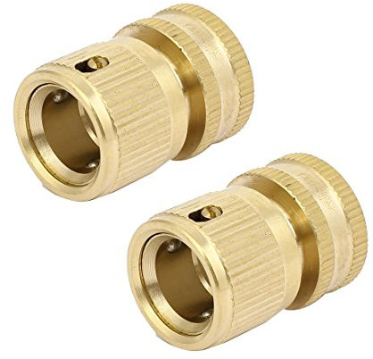 sourcing map Filetage femelle BSP 3/4du tuyau d'eau en laiton raccord connecteurs rapides 2pcs