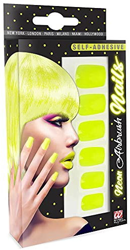 W WIDMANN MILANO Party Fashion - Fingernägel Set, 12 Stück, selbstklebend, Accessoire, Karneval, Mottoparty, Halloween