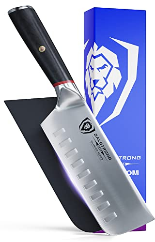 DALSTRONG Couteau De Nakiri - 6 - Série Phantom - Japonais À Haut Carbone - AUS8 Acier - Poignée De Pakkawood - Avec Étui