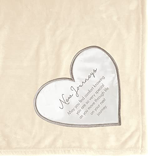 Pavilion Gift Company Blanket, Polyester, Beige, 50x60 Inch