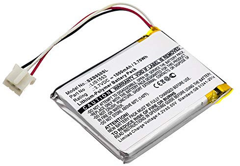 subtel, Battery for Headset compatible with Sony MDR-XB950N1, SRS-WS1, WH-CH700N (1000mAh, 3.7V) Replacement battery LIS1553, LIS1553(SY6)
