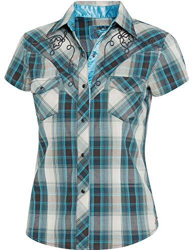 STARS & STRIPES Chemisier western pour femme - Style western « Josie »