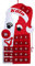 Köln Adventskalender Filz Advent Kalender 24 Beutel rot-weiß