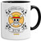 Logo Rum - vaso cafetera regalo Mug Son Ruffy Luffy Zoro Saitama One Dragon Master Goku Ball Vegeta Zoro Piece Db, Farbe2:Blanco