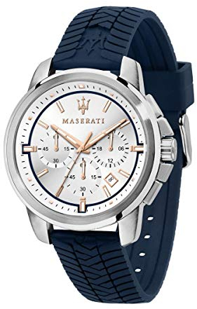 Maserati Montre pour Homme, Collection Successo, en Acier, Silicone, avec Bracelet en Silicone - R8871621013