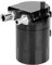 Qiilu Oil Catch Can, Kit universale Oil Catch Can Kit Serbatoio da 300 ml Motore Serbatoio nero Lega di alluminio con deflettore polacco nero