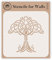 Stencil con albero della vita celtico, 16,51 x 16,51 cm (L) – Stencil per pareti originale tradizionale irlandese nodo albero design stencil