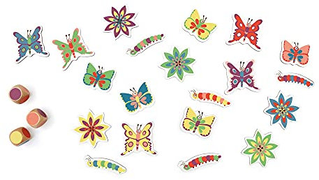 SCRATCH Lernspiel, Würfelsuchspiel für Kinder ab 3 Jahren, Motiv: Schmetterling