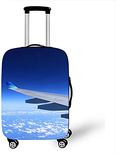 Morbuy Elastisch Kofferhülle Kofferschutzhülle Anti-Kratzer Staubdicht Kofferüberzug Luggage Protector Cover Kofferbezug Reisekofferabdeckung (Fliegender Flügel,L)