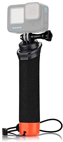 Lammcou Schwimmender Griff, Go Pro Schwimmfähiger Handgriff Wasserdichter Handler Tauchen Einbeinstativ Monopod, Floating Hand Grip für Hero 13 12 11 10 Go3 X3 Zubehör
