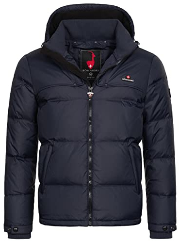 Höhenhorn Bristen Veste d'hiver doublée en duvet pour homme, bleu foncé, M