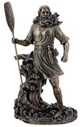 ORIGEN Statue Gott NJORD Mythos, aus Kunstharz