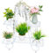 ROYAL SMEELA Soporte para Plantas de Hierro, Estantería para Macetas con 6Niveles Estantería Decorativa de Flores para Exterior Interior Jardín puesto de plantas Puesto de flores