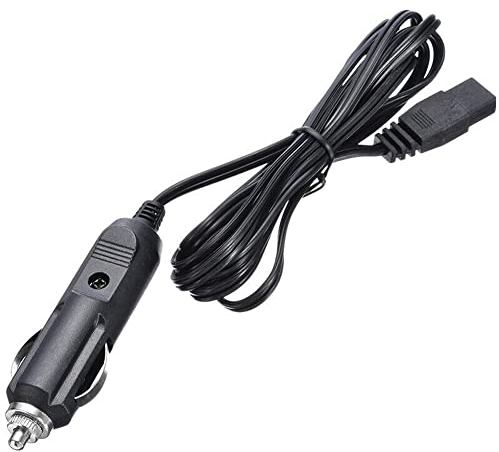 A78CS Auto Ladegerät Verlängerungskabel 2m – 12V/24V 10A Zigarettenanzünder Stromkabel mit 2-Pin Anschluss für Kühlbox, Mini-Kühlschrank, Auto-Kühlgeräte