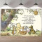 Unbala Niedlicher Winnie-Hintergrund für Babyparty, 144,7 x 94,9 cm, Zitate, Pooh, Fotografie-Hintergrund, Banner, tolles Neugeborenen-Geburtstagsparty-Zubehör, Dekorationen