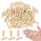 Thinp 100 Stück Wäscheklammern Holz,4.5cm Kleine Holzklammern,Nachhaltige Holzklammern aus Birkenholz,Deko Klammern,Holzwäscheklammern Auch zum Basteln Aufhängen Kleidung Foto Briefen Innen Außenbe