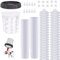 50 Pcs Mischbecher mit Skala Mischbecher Set,600 ml Lackmischbecher Lackieren Lack Lackierzubehör,Farbmischbecher Messbecher Farbbecher für Anmischen von Farbe und Lack