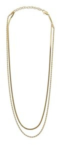 Esprit Damen-Kette Edelstahl One Size, Gelbgold 32024400
