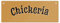 Chickeria Hühnerstall Metallschild L in 10,5x28cm